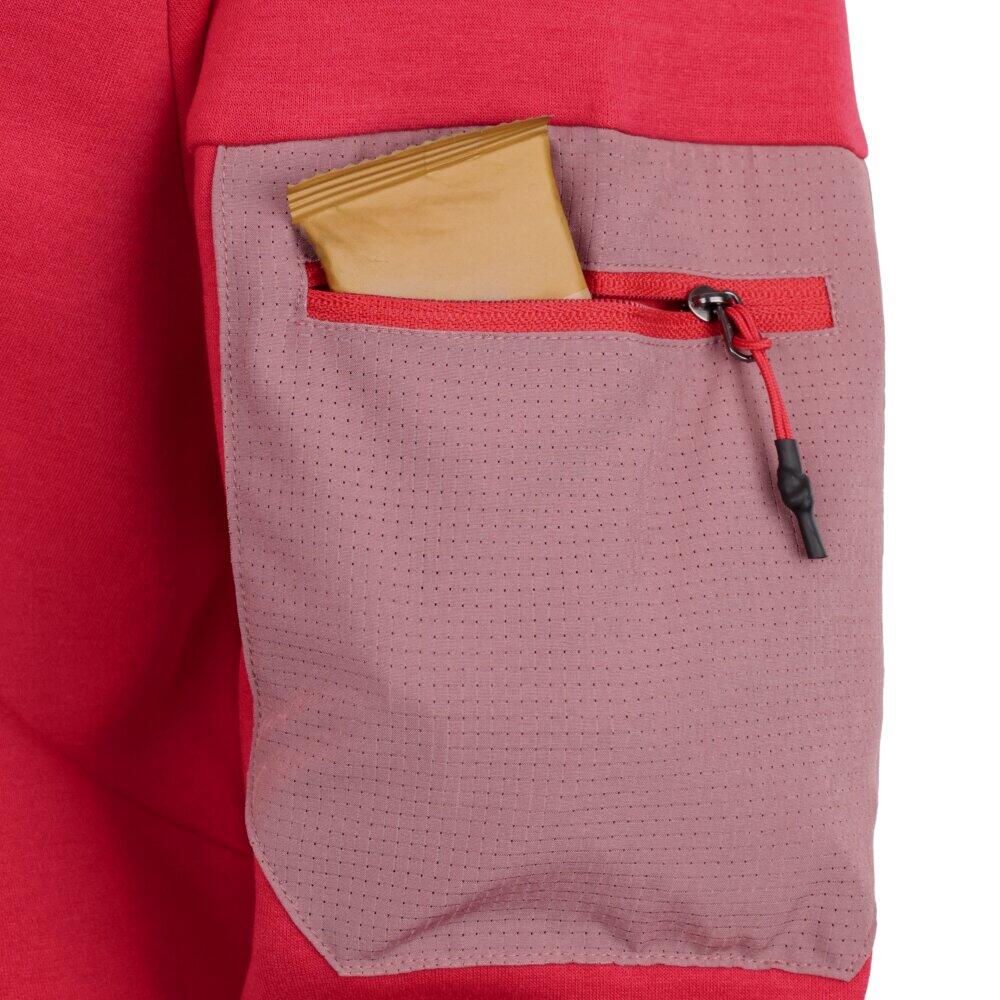 Felpa tecnica escursionismo donna Tatras-W Red Rosso 4/6