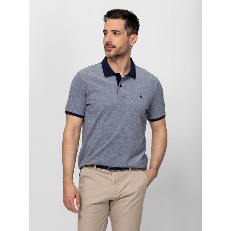 Tricou cu mânecă scurtă, cu guler, pentru bărbați DENIRI