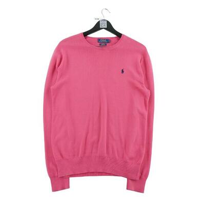 Tweedehands - polo ralph lauren herentrui pima katoen slim fit roze - als nieuw