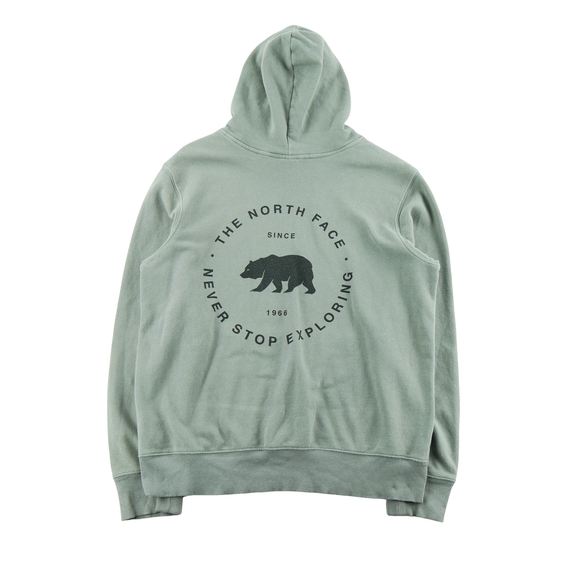 Seconde vie - Sweat à capuche Homme  TNF Vert - Très bon état 2/6