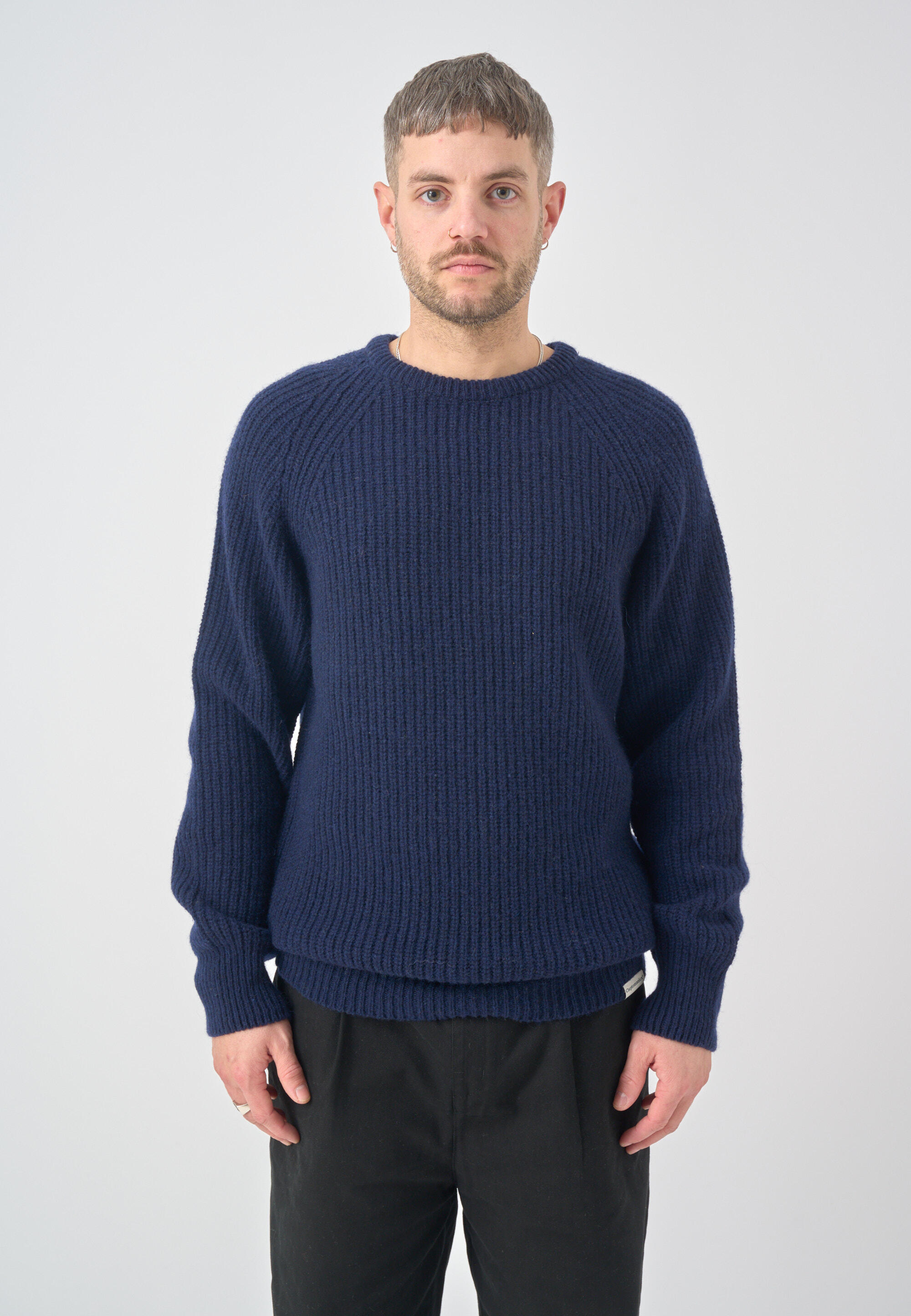 Strickpullpver Crewneck Ribber 4/5