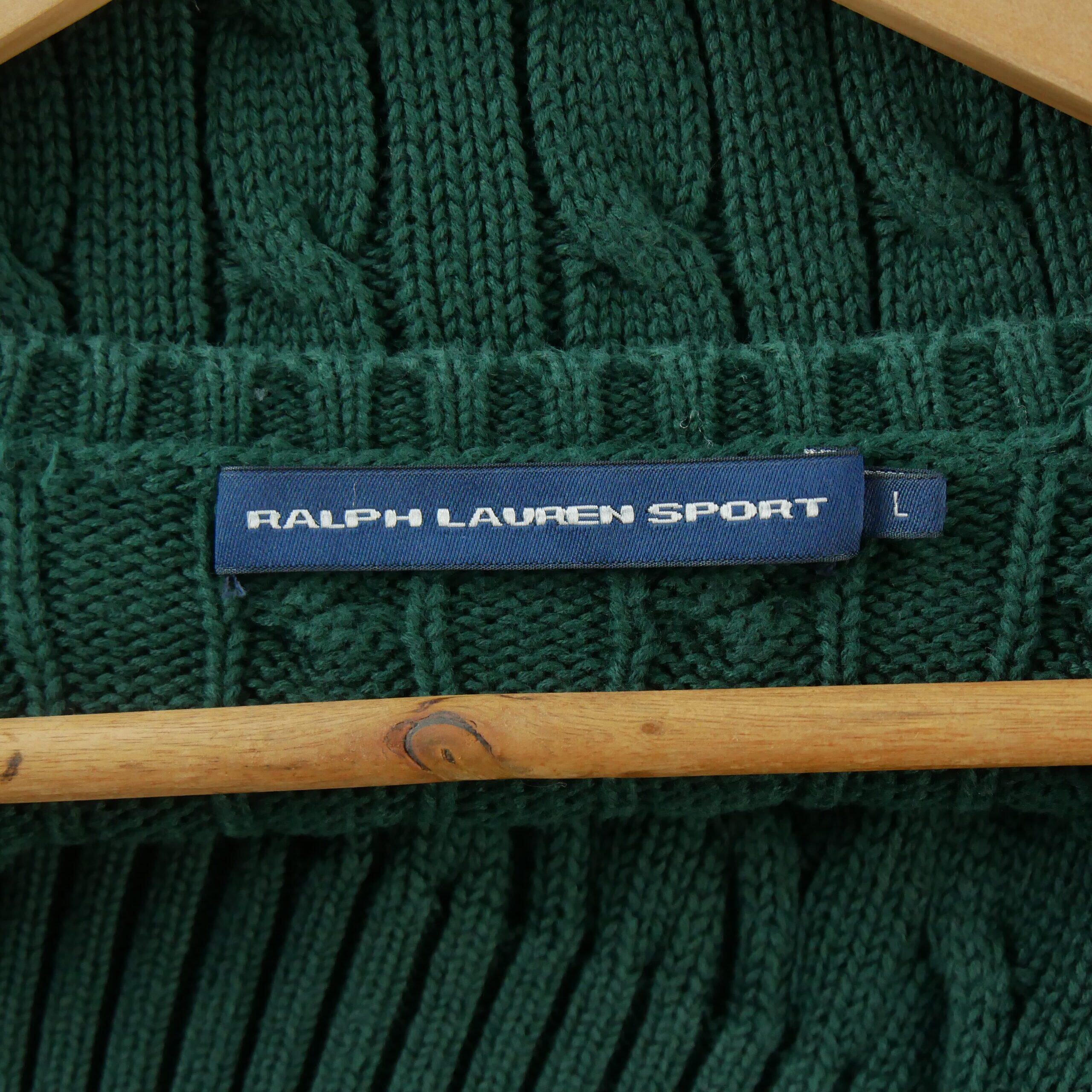 Sweater feminino Polo Ralph Lauren tricô torcido verde 5/6