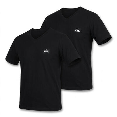 Quiksilver set van 2 heren t-shirts 100% katoen ronde hals of v-hals