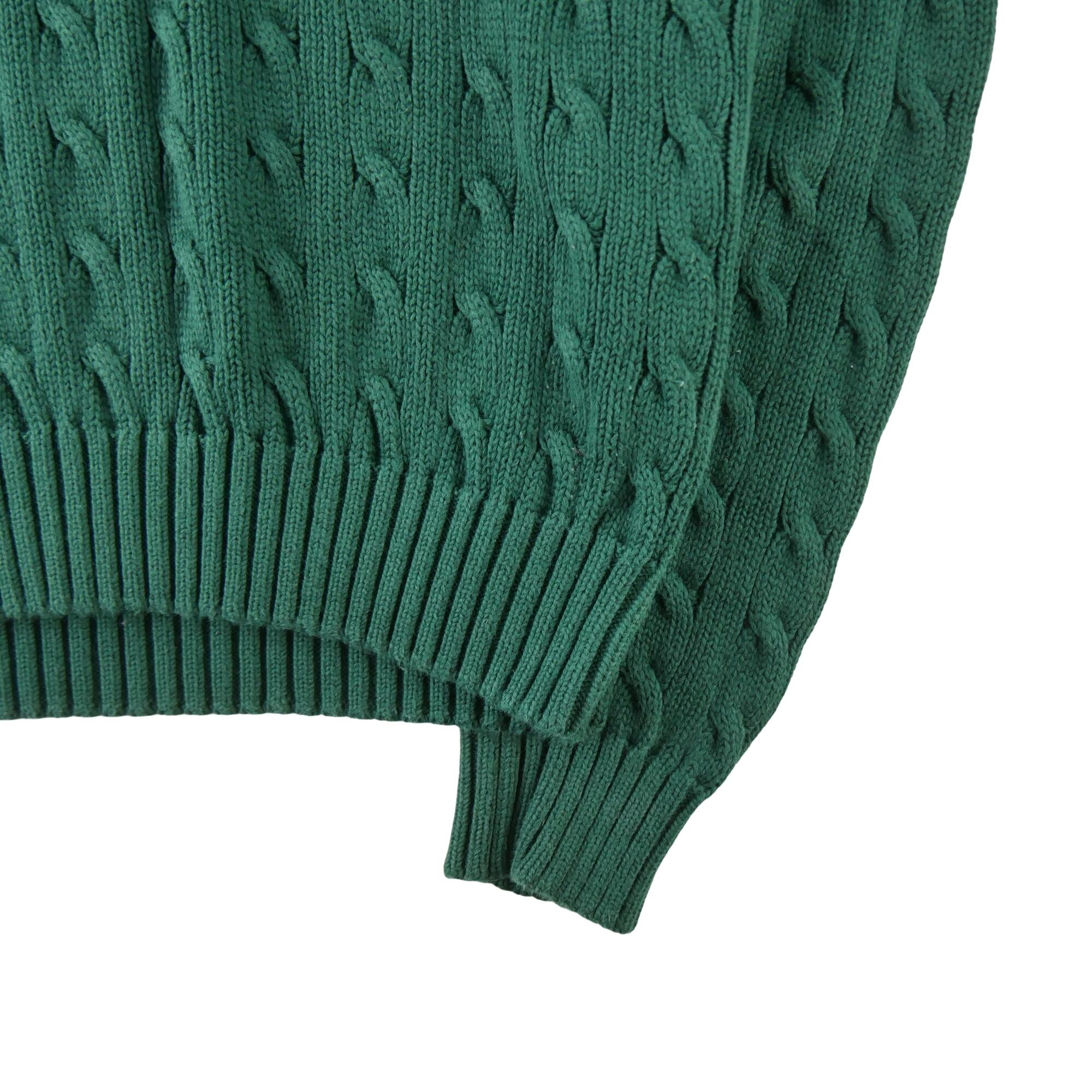 Sweater feminino Polo Ralph Lauren tricô torcido verde 4/6
