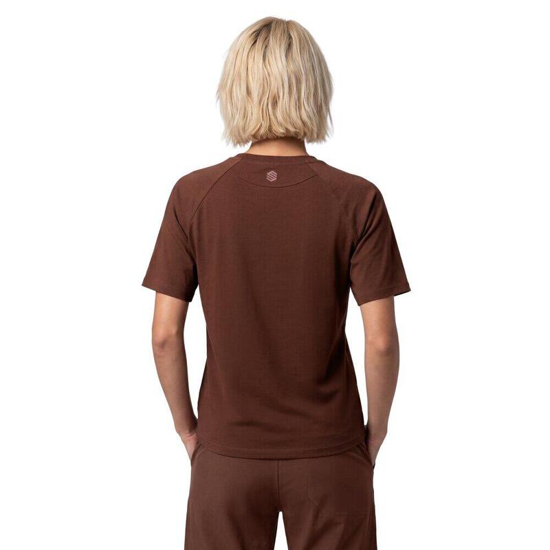 Tricou tehnic de drumeție pentru femei Waterton-W Brown Maro