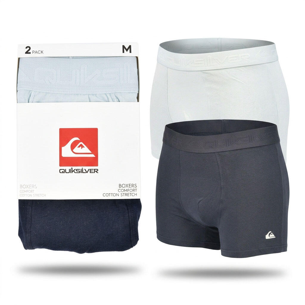 Confezione 2 boxer uomo comfort cotone stretch Quiksilver 4/7
