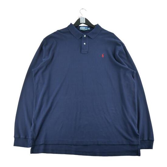 Seconde vie - Polo manches longues Homme Marine - Excellent