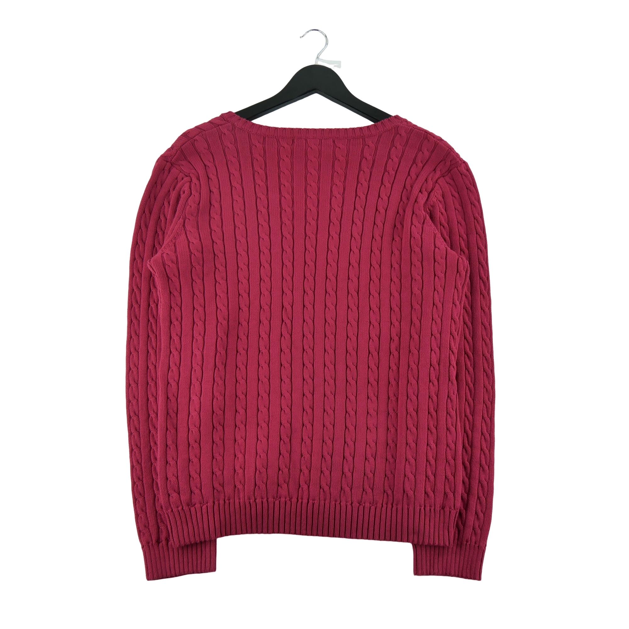Lauren Ralph Lauren Women Cable Knit Sweater Red 2/5