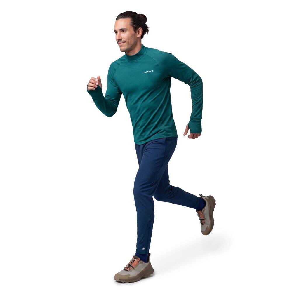 Camiseta interior cuello alto trail running hombre Aizkorri Blue Azul 3/7