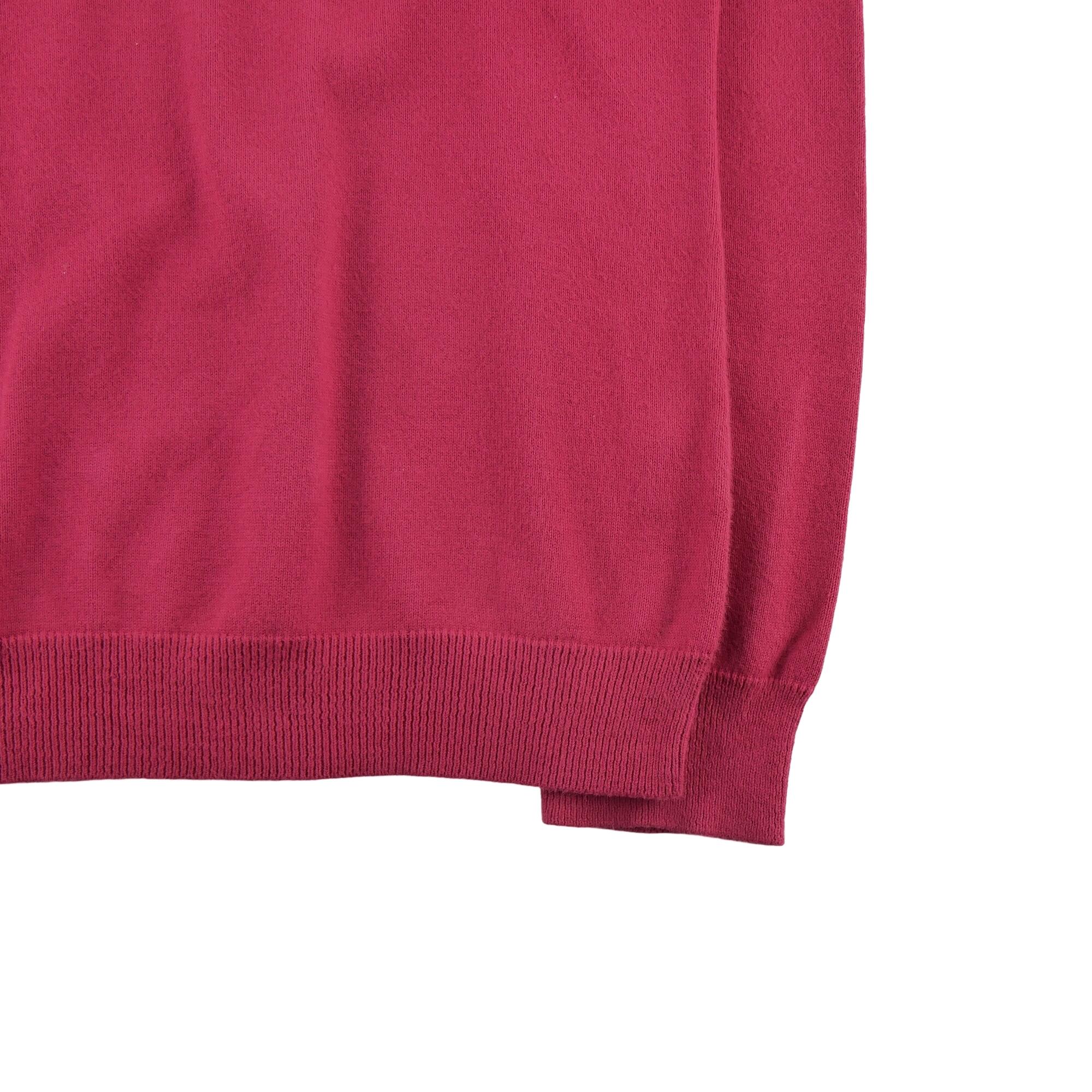 Maglione donna collo alto rosso 4/5