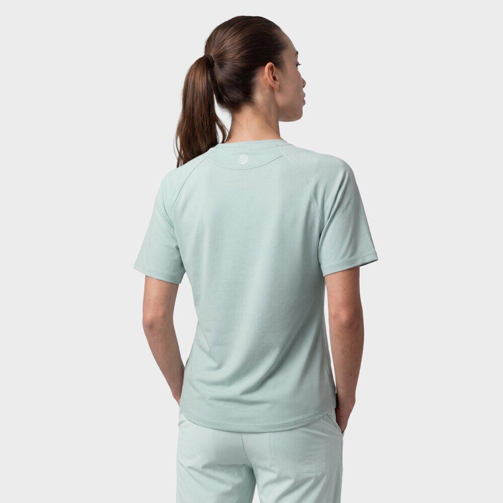 Camiseta manga corta bolsillo montaña mujer Waterton-W Green Verde 6/6