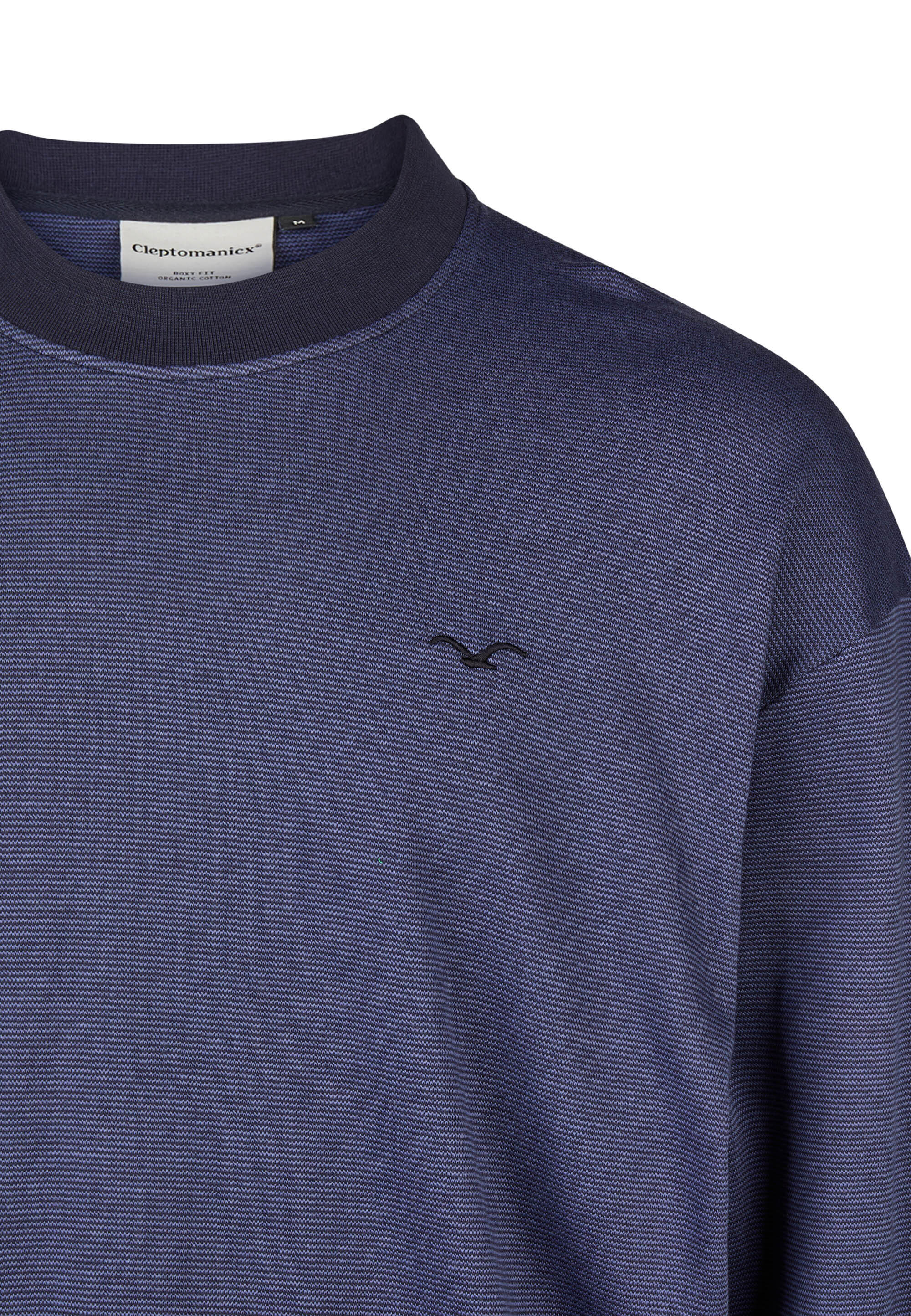 Sweatshirt Boxy Crewneck Ligull Mini Stri 4/4