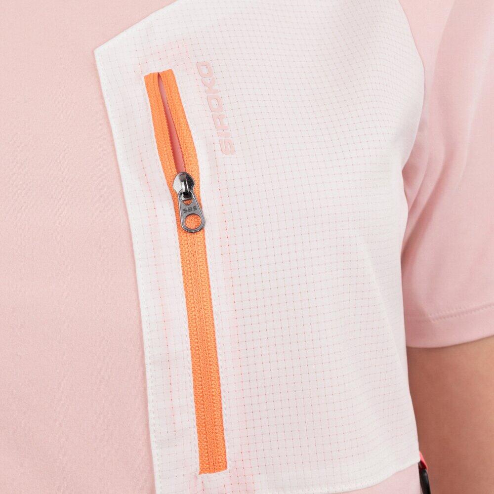 Camiseta manga corta bolsillo montaña mujer Waterton-W Pink Rosa 5/6
