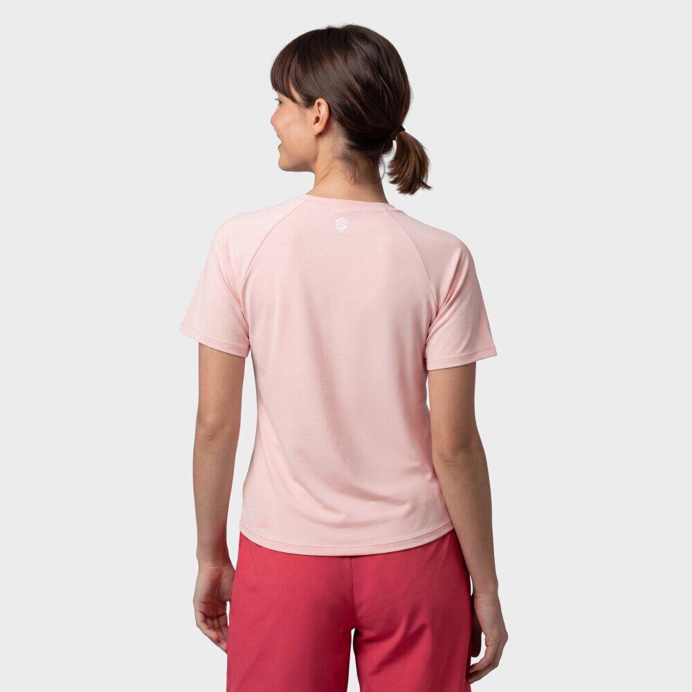 Camiseta manga corta bolsillo montaña mujer Waterton-W Pink Rosa 6/6