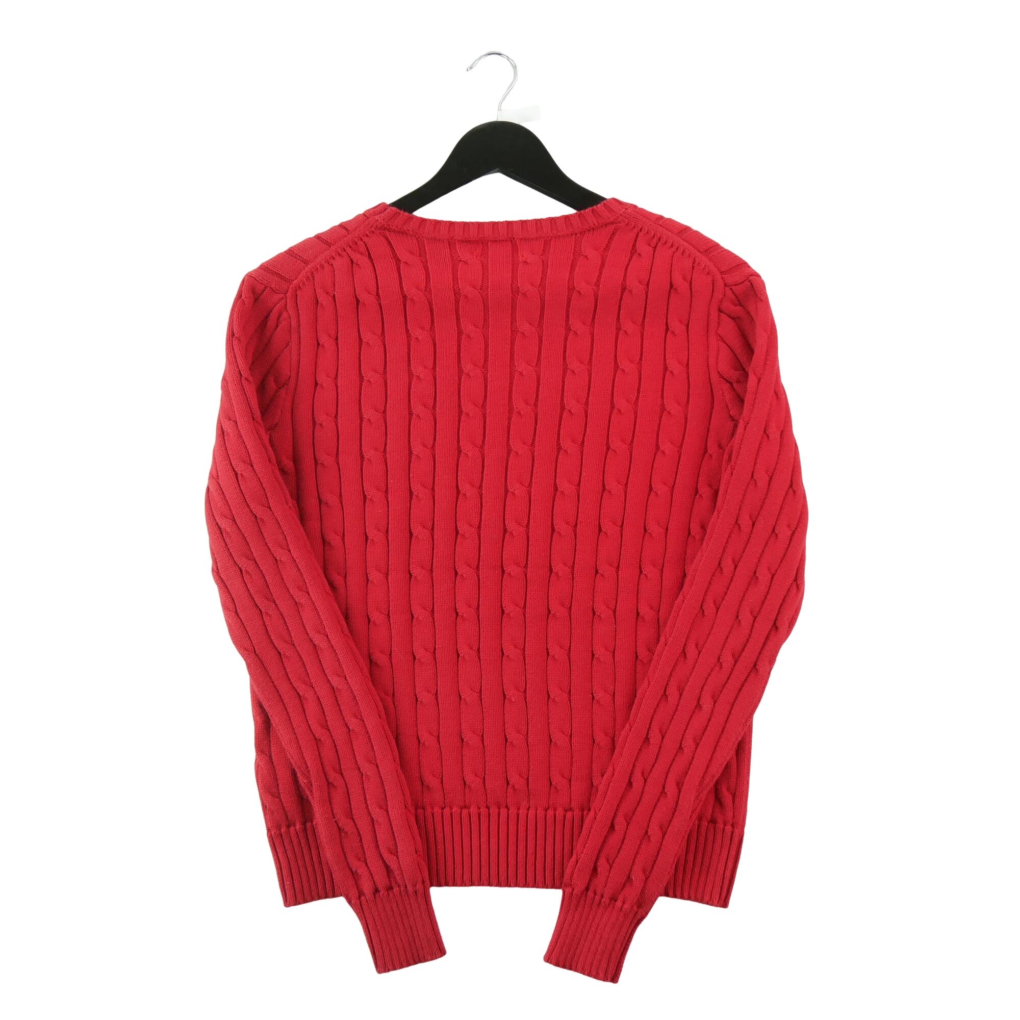 Second life - Polo Ralph Lauren Women's Cable Knit Sweater Red - Excellent 2/6
