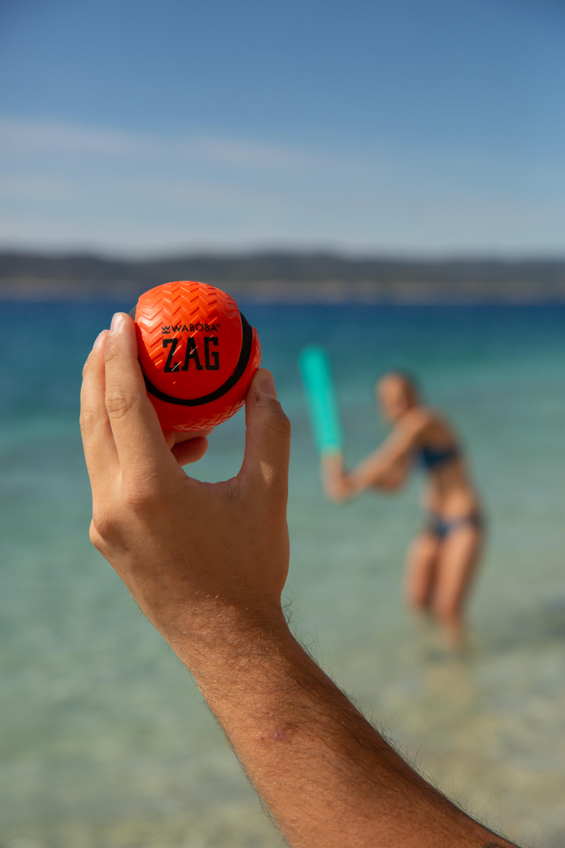 Jeu de plage batte cricket eau 91 cm + balle rebondissante Water Cracket 5/5