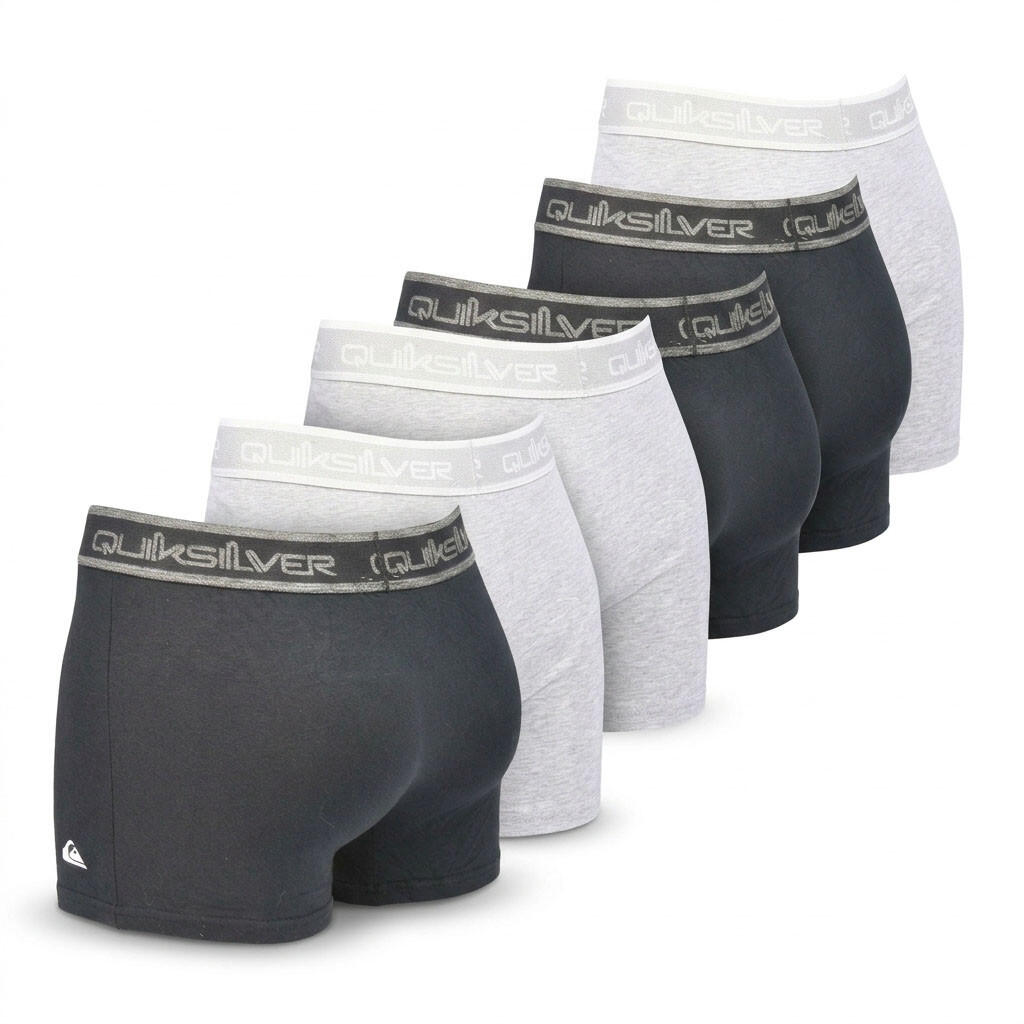 Quiksilver Set van 6 herenboxershorts katoen stretch logo 5/7