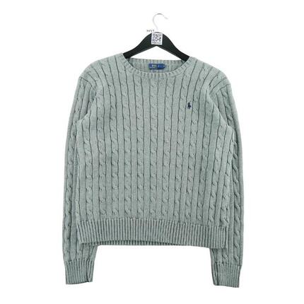 Seconde vie - Pull Homme Cable Knit Torsadée Gris - Excellent