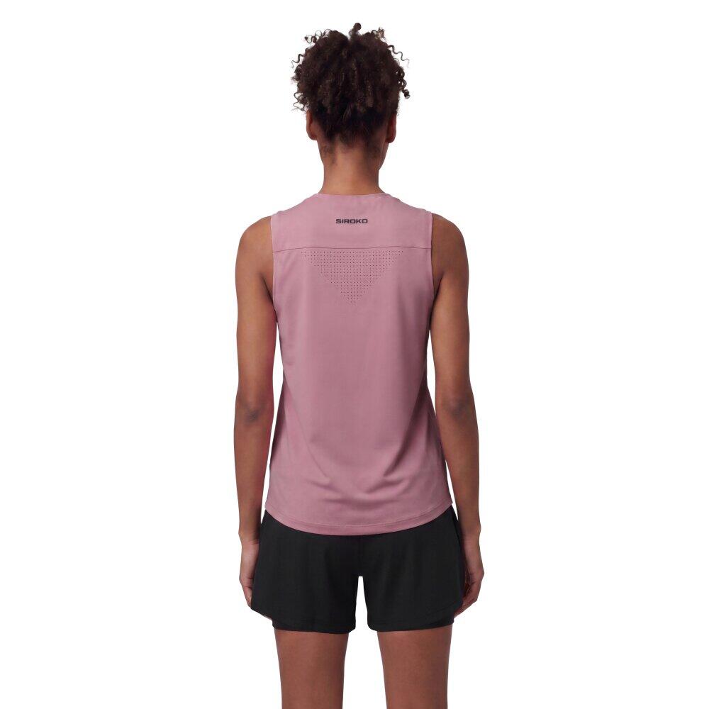 Damska koszulka tank top do biegania w terenie Trekking Siroko Volt-W Purple
