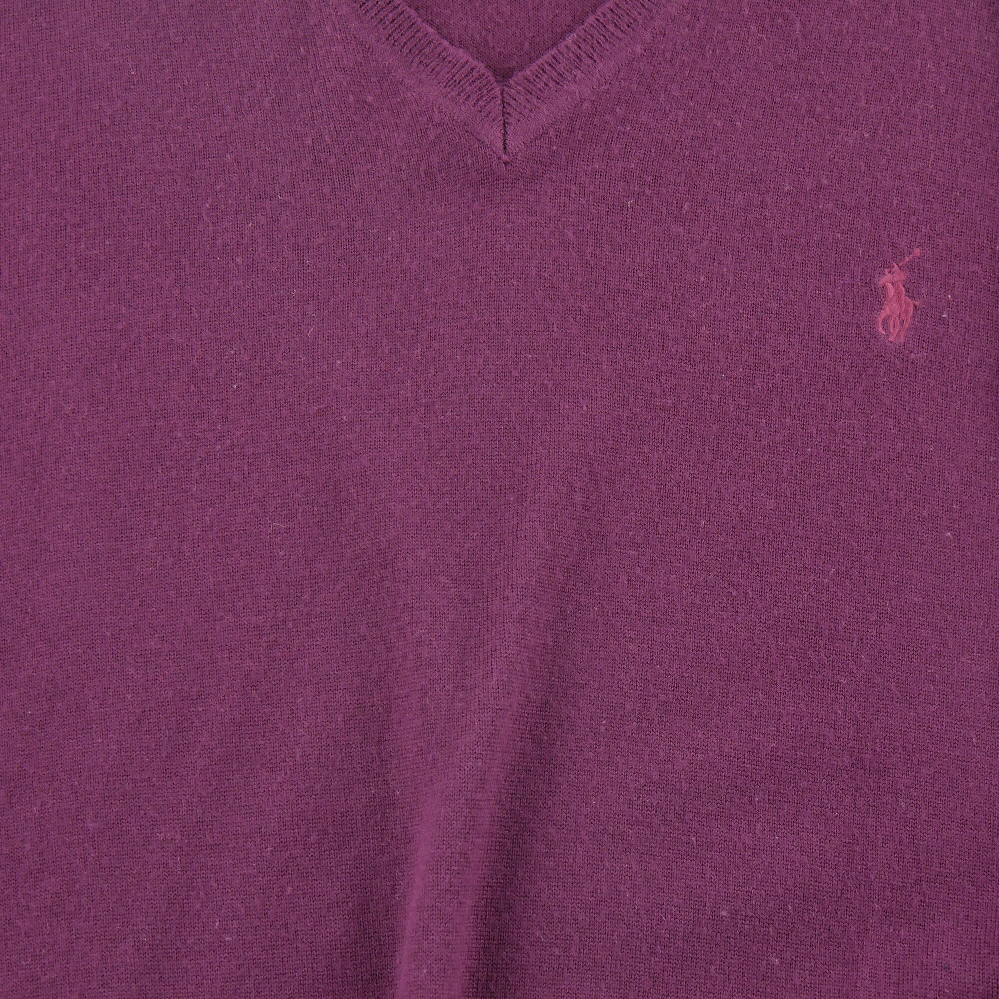 Refurbished - Pullover Herren aus Wolle Bordeaux - Wie neu 3/5