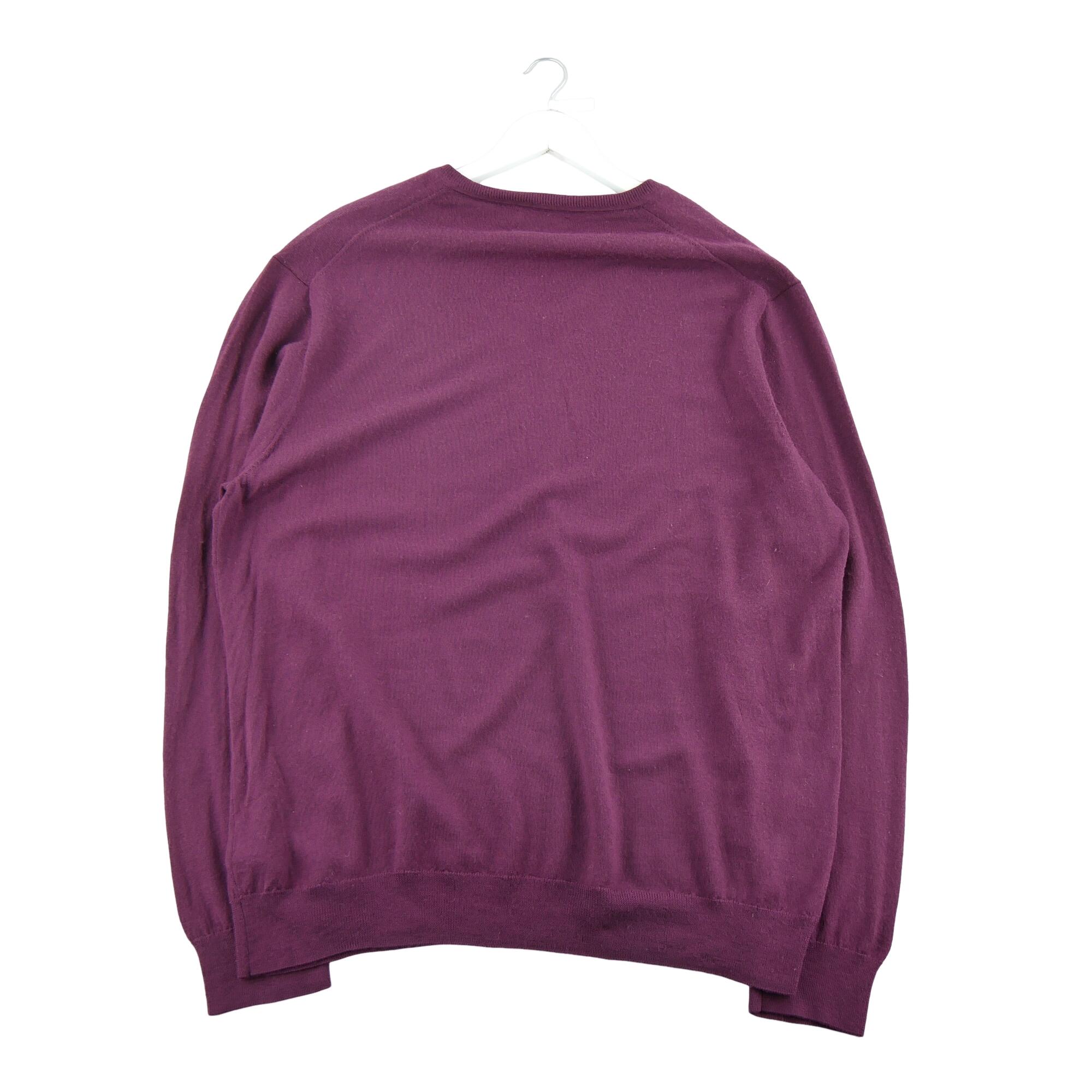 Refurbished - Pullover Herren aus Wolle Bordeaux - Wie neu 2/5