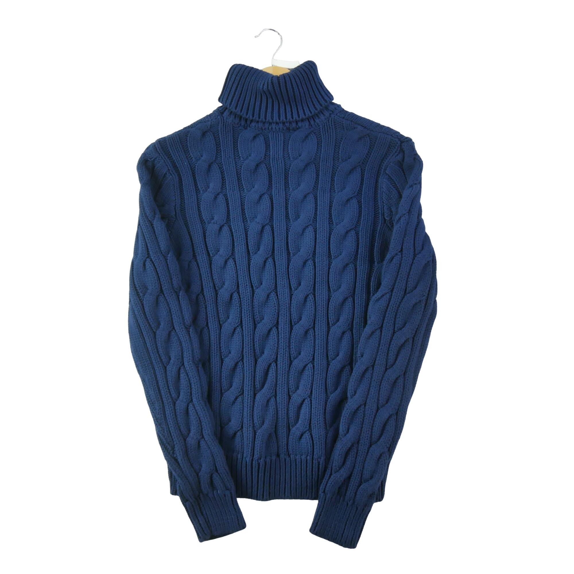 Pull Femme  col roulé Marine 2/6