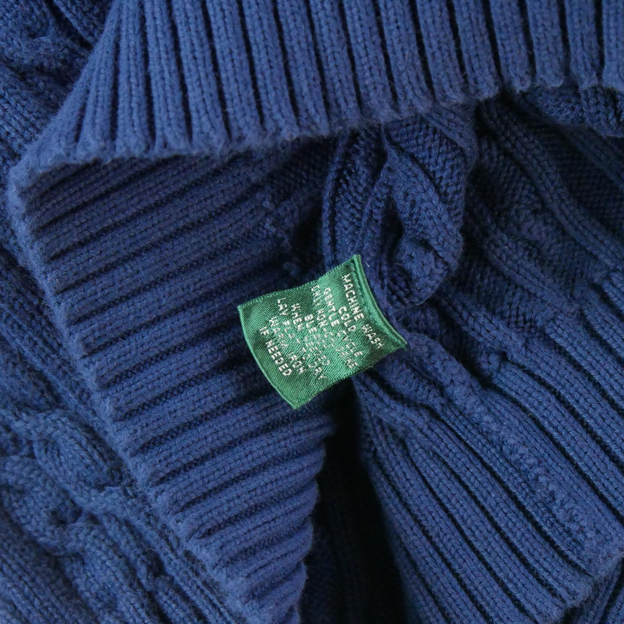 Lauren Ralph Lauren Maglione donna torsadato blu 6/6