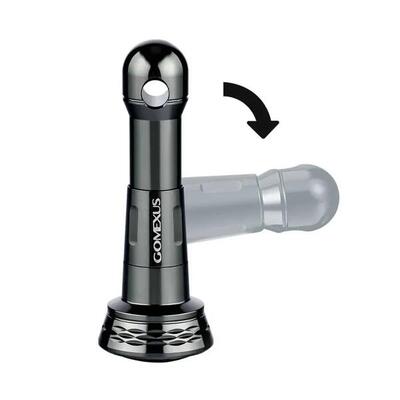 Gomexus r6 inklapbare reelstand aluminium 48 mm, zilvergrijs