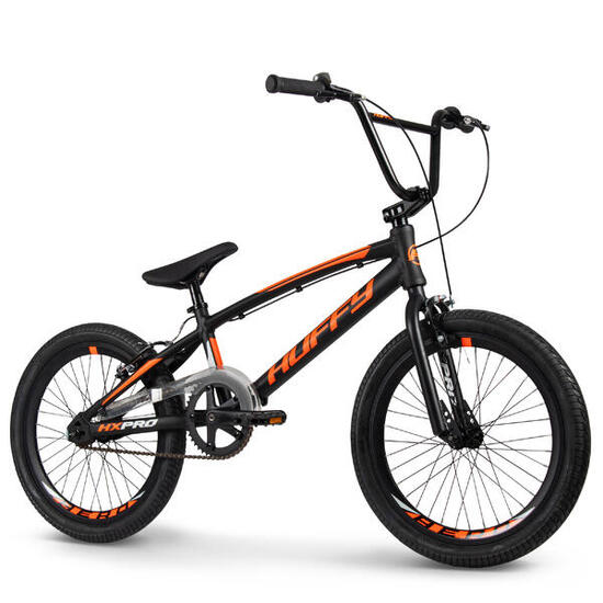 HX Pro 20-Zoll-Aluminium-BMX-Rennrad, schwarz und orange