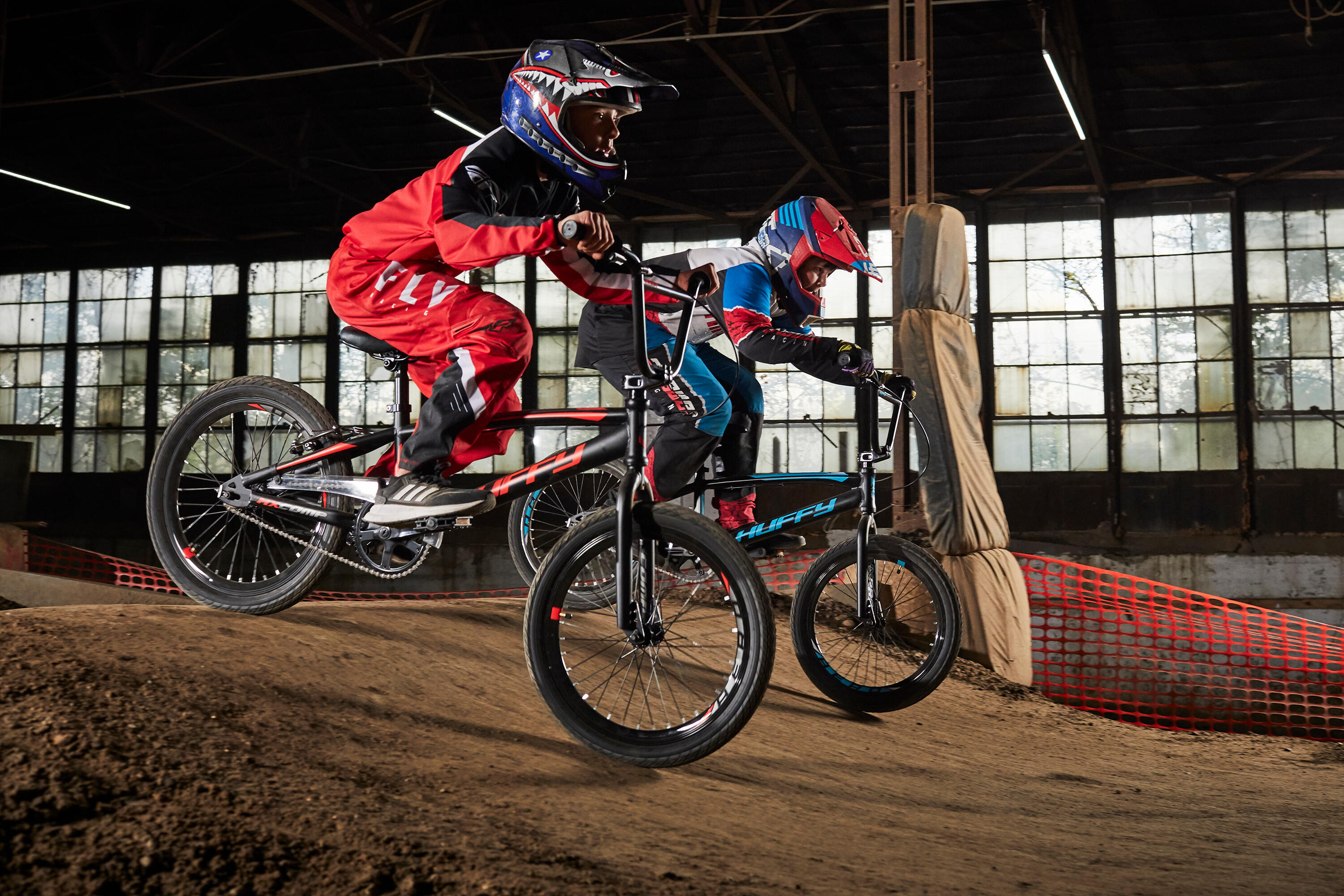 HX Pro 20-inch aluminium BMX-racefiets, zwart en oranje 3/6