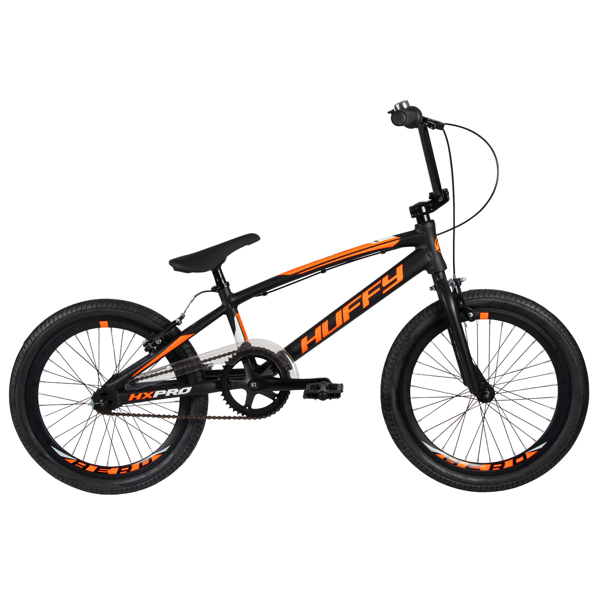 HX Pro 20-inch aluminium BMX-racefiets, zwart en oranje 2/6