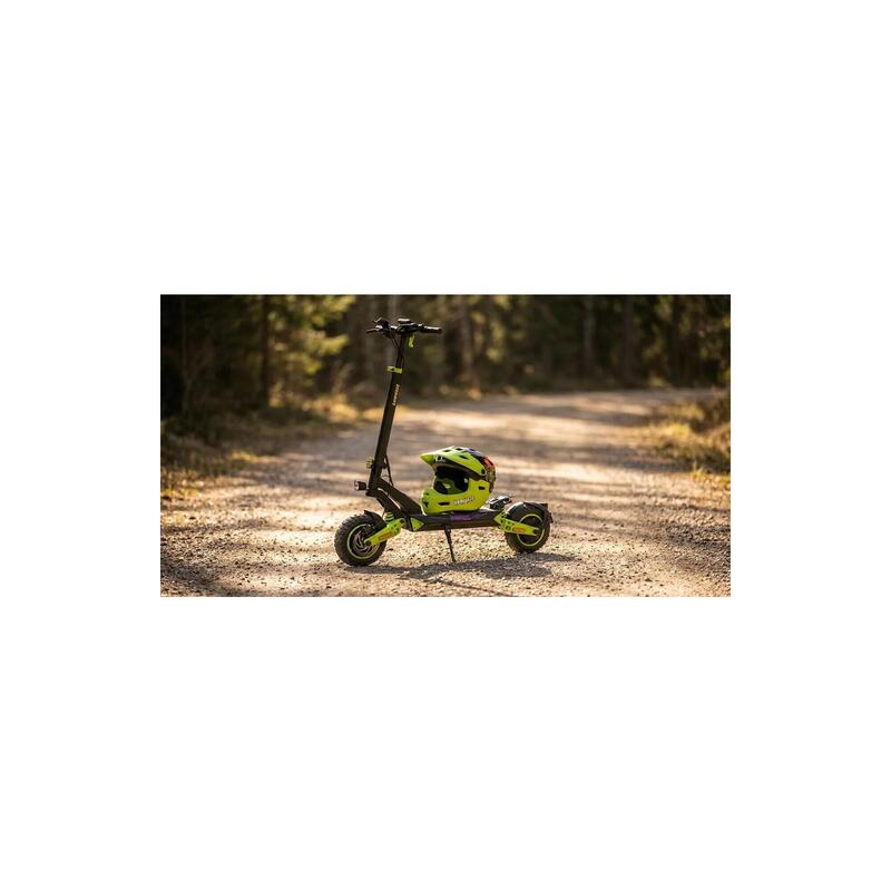 Cască Kamikaze Fullface - Cască Ronin Maxilar Detașabil Verde M