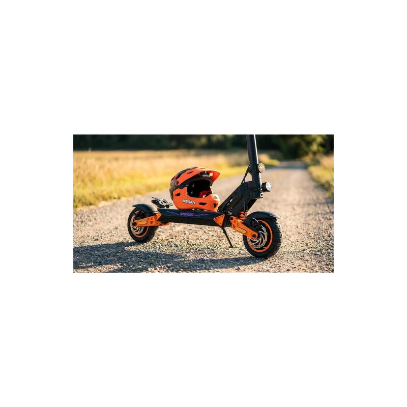 Cască Kamikaze Fullface - Cască Ronin Maxilar Detașabil Portocaliu S