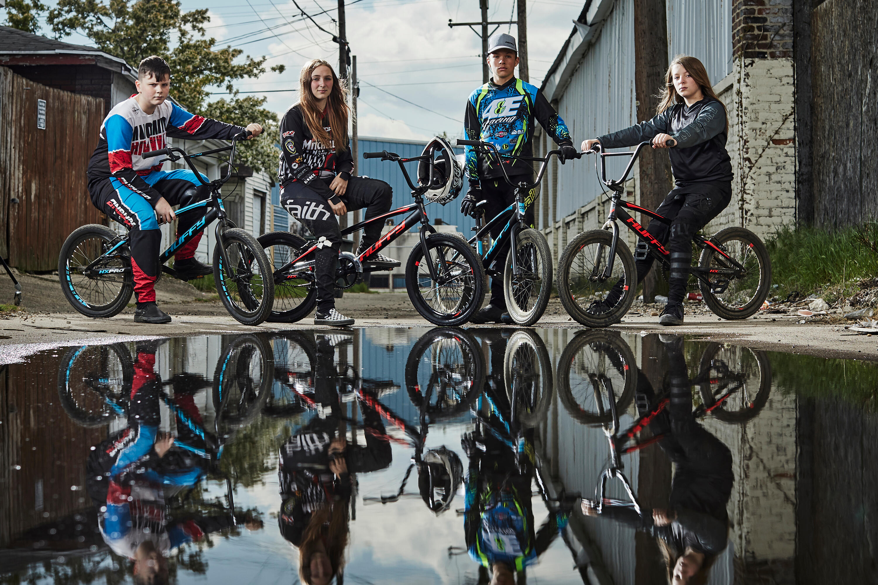 HX Pro 20-inch aluminium BMX-racefiets, zwart en oranje 5/6