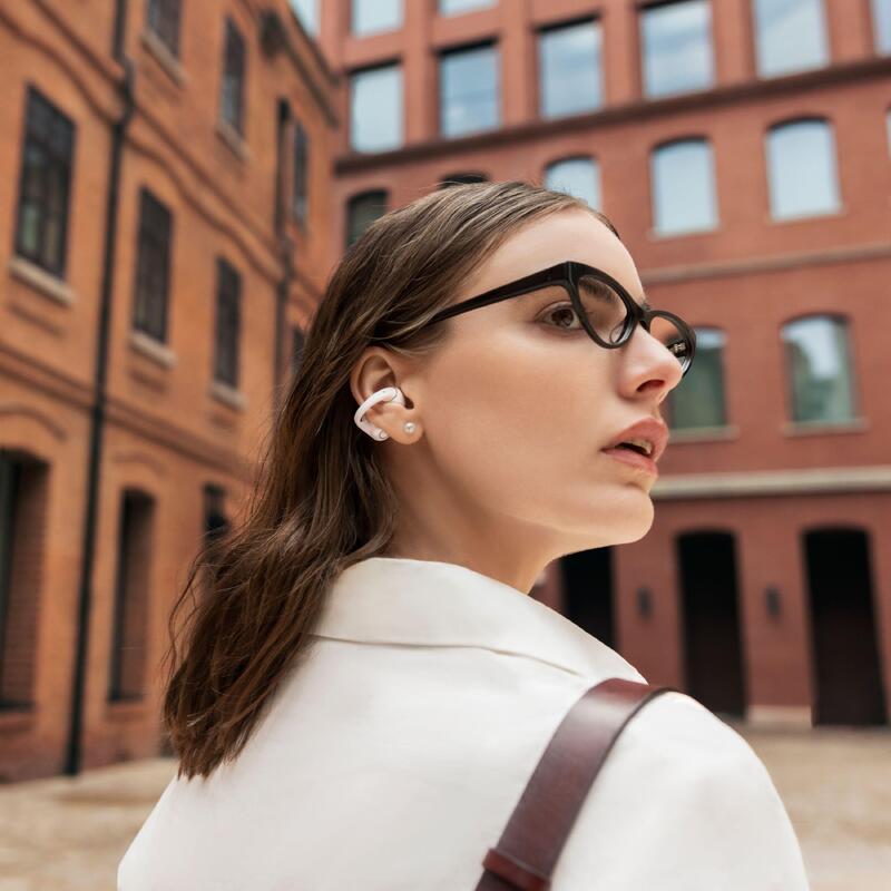Căști Bluetooth sport open-ear OpenDots 2 Alb