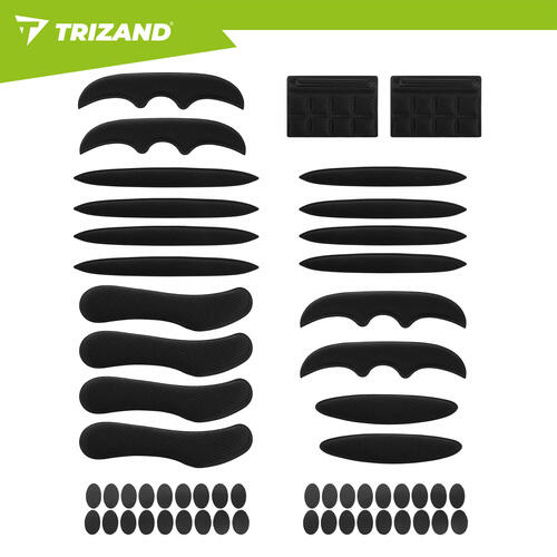 Set 54 insertii pentru casca bicicleta, spuma EVA, baza autoadeziva si velcro