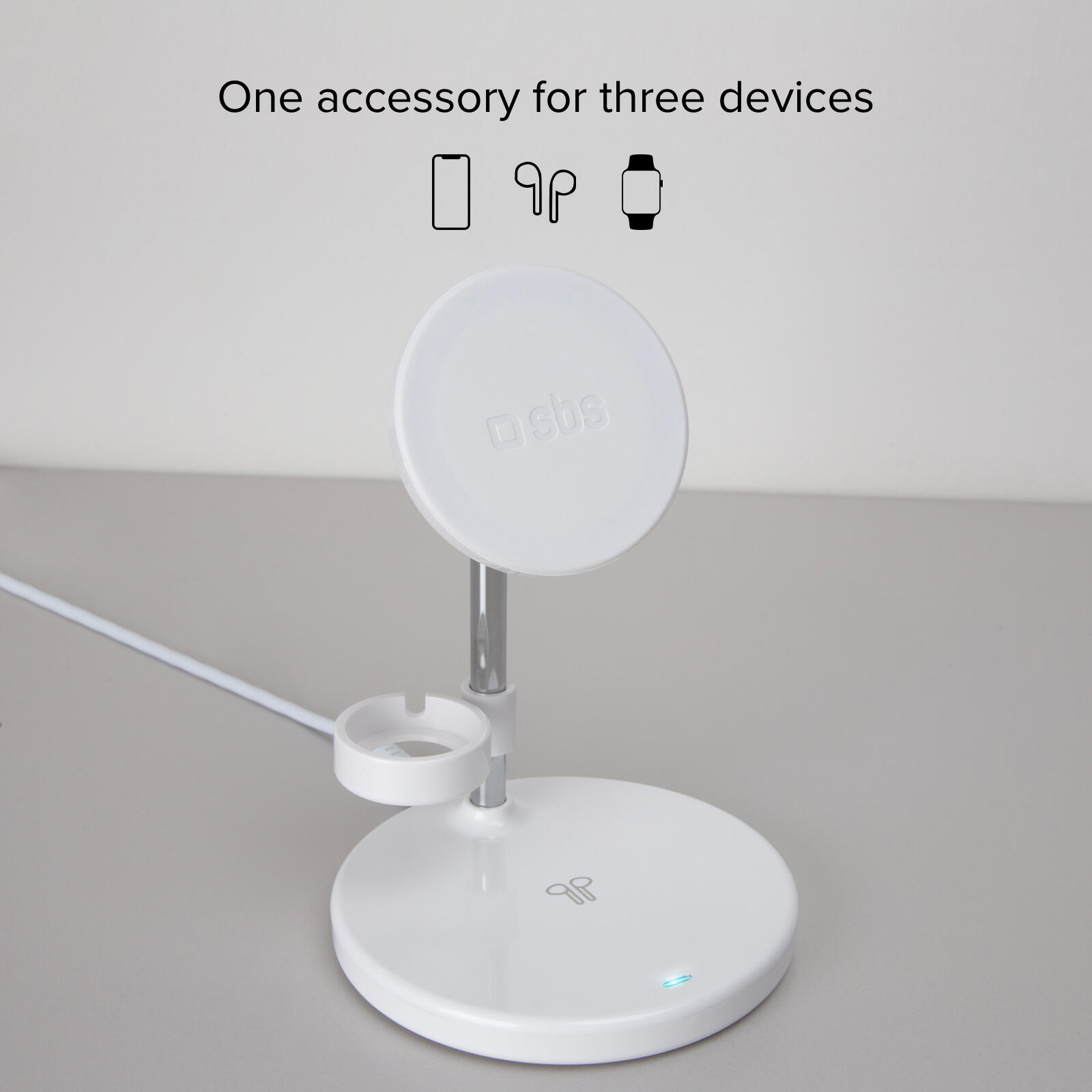Station de charge sans fil verticale 3 en 1 2/7