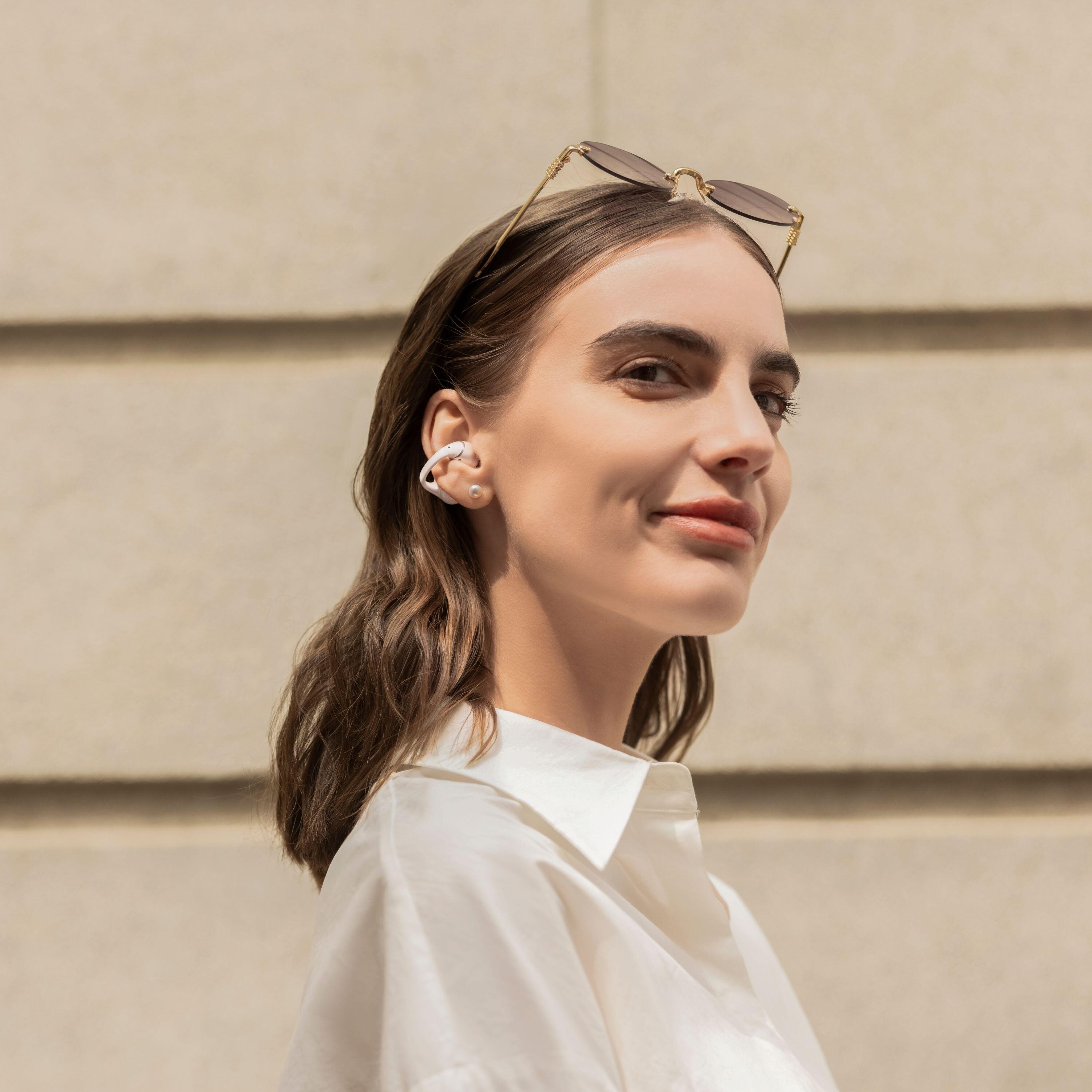 Écouteurs Bluetooth sport oreilles libres OpenDots 2 Blanc 6/7