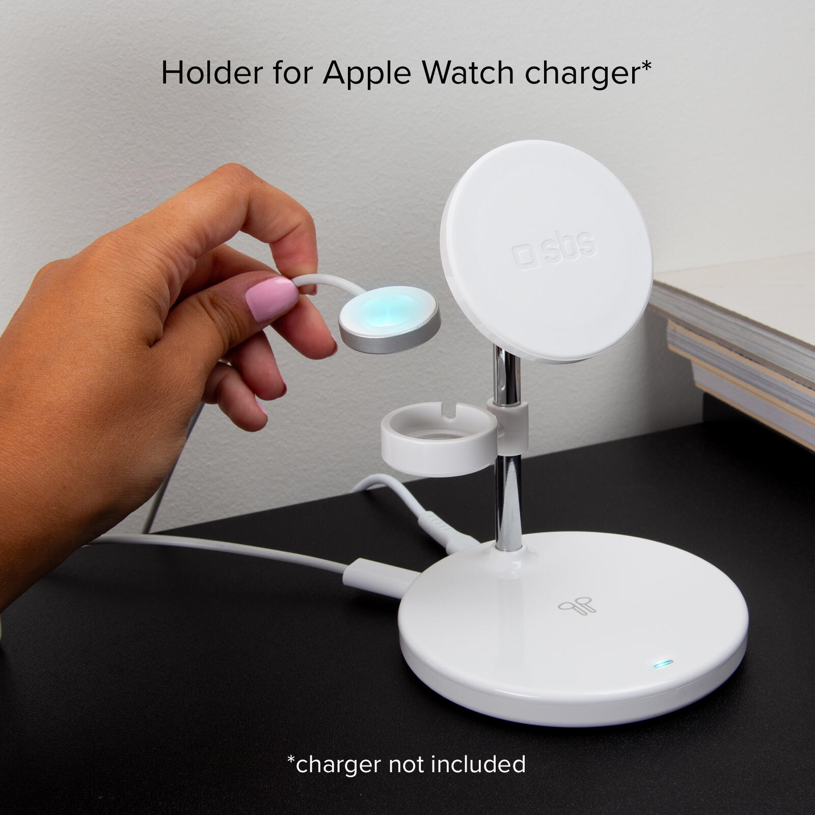 Station de charge sans fil verticale 3 en 1 4/7