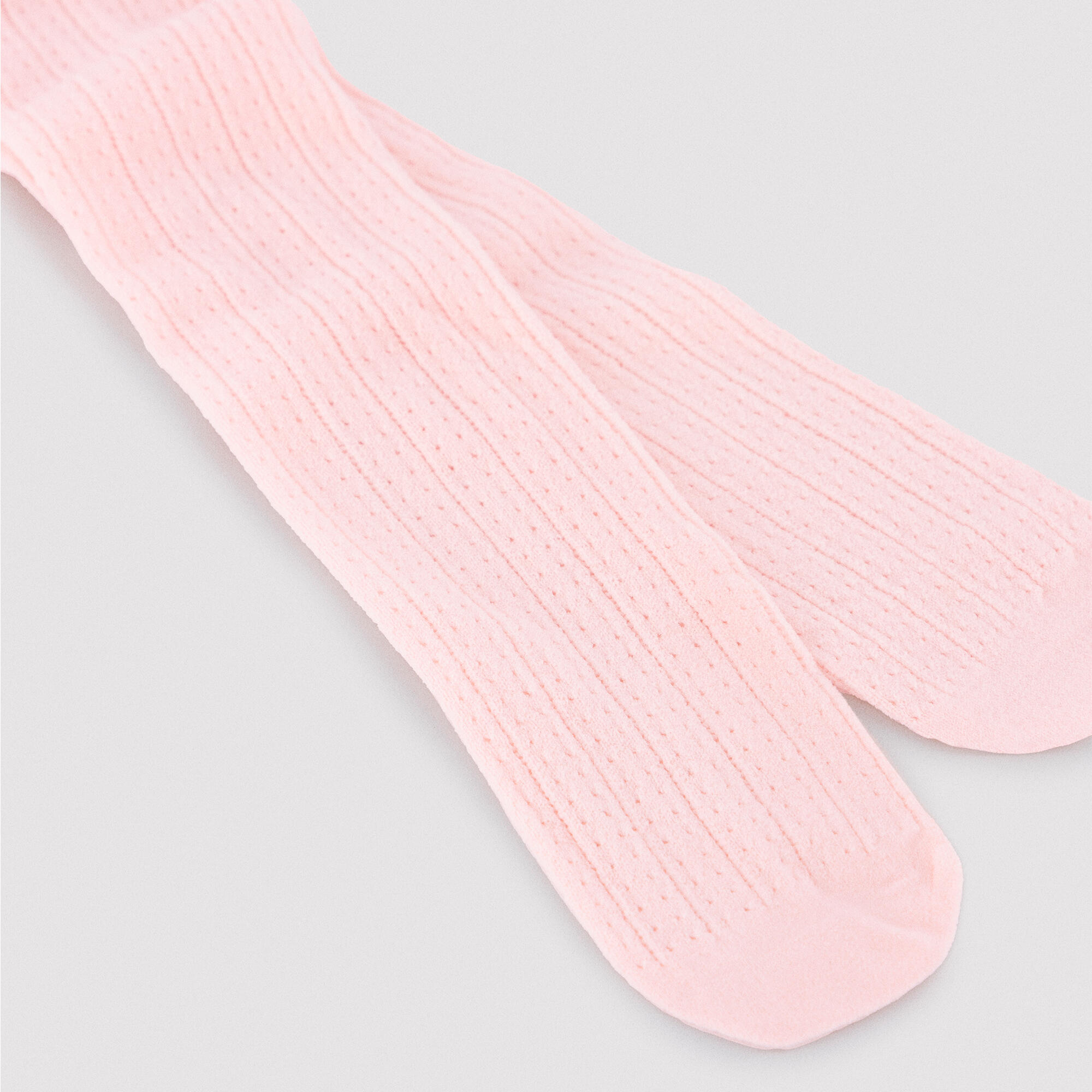 collants roses ajourés pour enfants 3/3