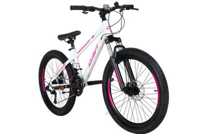 Kinderfiets davi bonita pro 24", 130-160 cm, 21 versnellingen, roze/wit