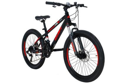 Kinderfiets Davi Terrano Pro 24", 130-160 cm, 21 versnellingen, Zwart/Rood