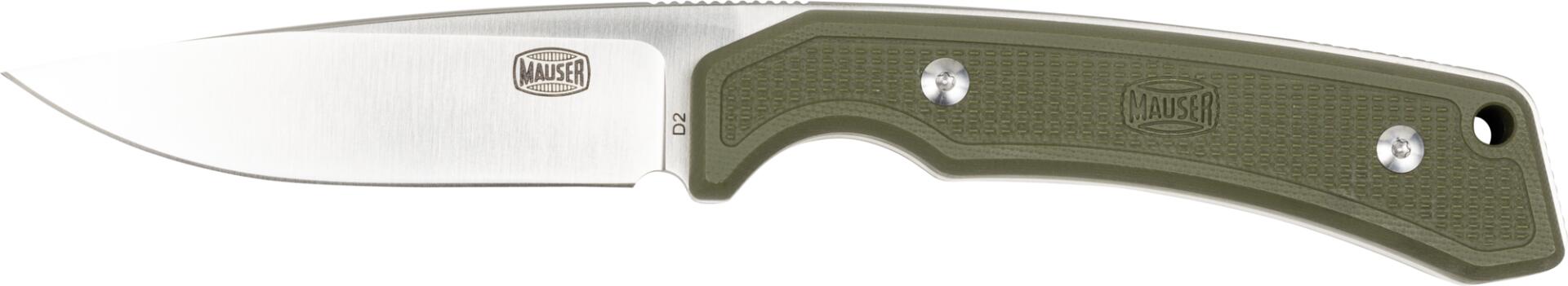 Cuchillo de caza Kydex con mango G10 de acero D2 de 8 cm - Verde 3/3