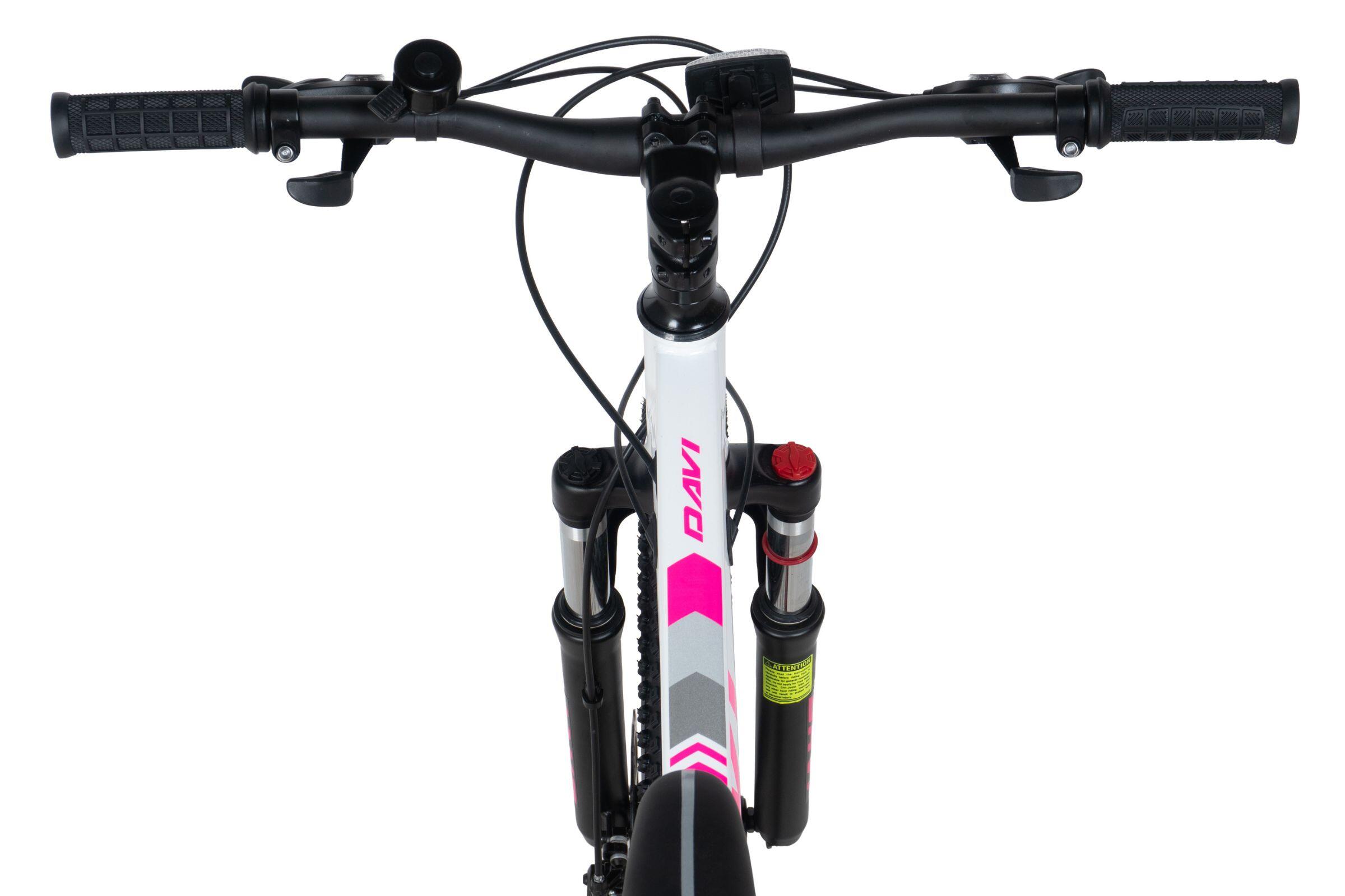 Vélo enfant Davi Bonita 24", 130-160 cm, 21 vitesses, Rose/Blanc 5/6