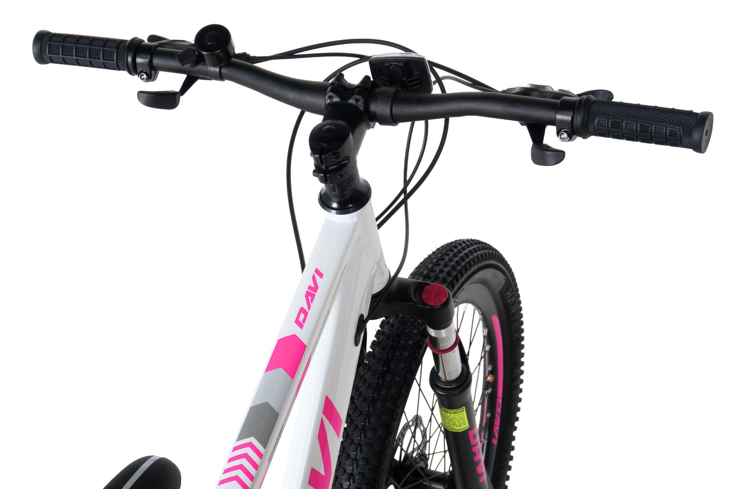 Vélo enfant Davi Bonita Pro 24", 130-160 cm, 21 vitesses, Rose/Blanc 4/6