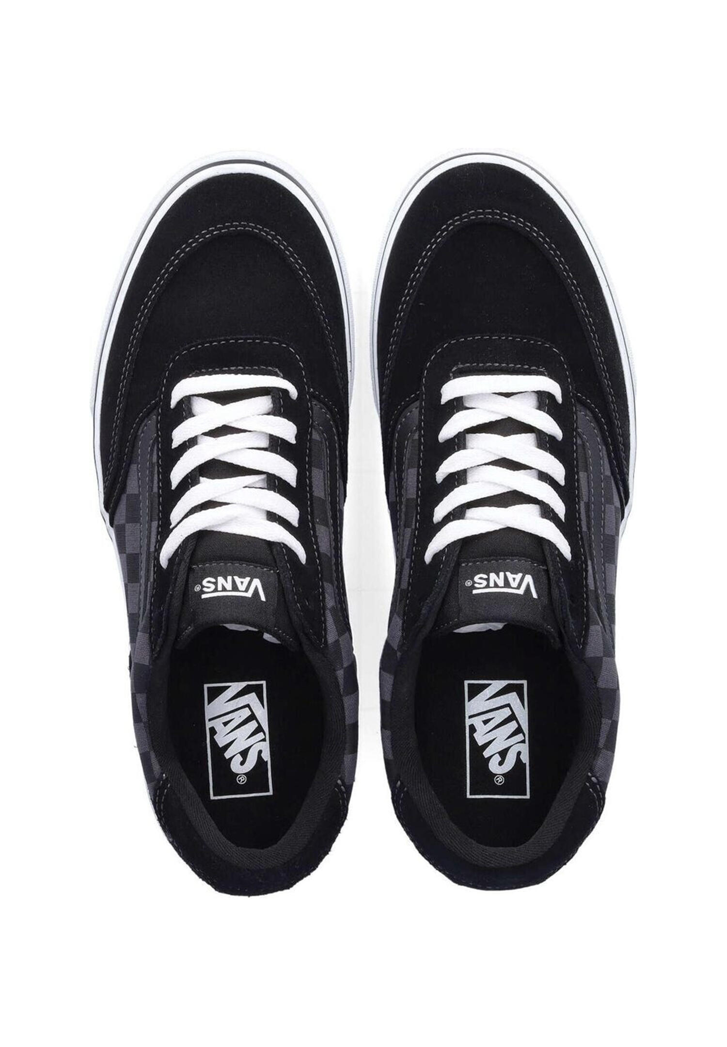 VANS Unisex Brooklyn Ls Sneaker Halbschuh Textil VN000D7QKOU  Black/Asphalt 3/7