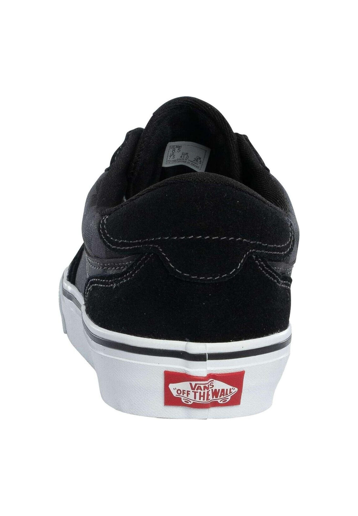 VANS Unisex Brooklyn Ls Sneaker Halbschuh Textil VN000D7QKOU  Black/Asphalt 4/7