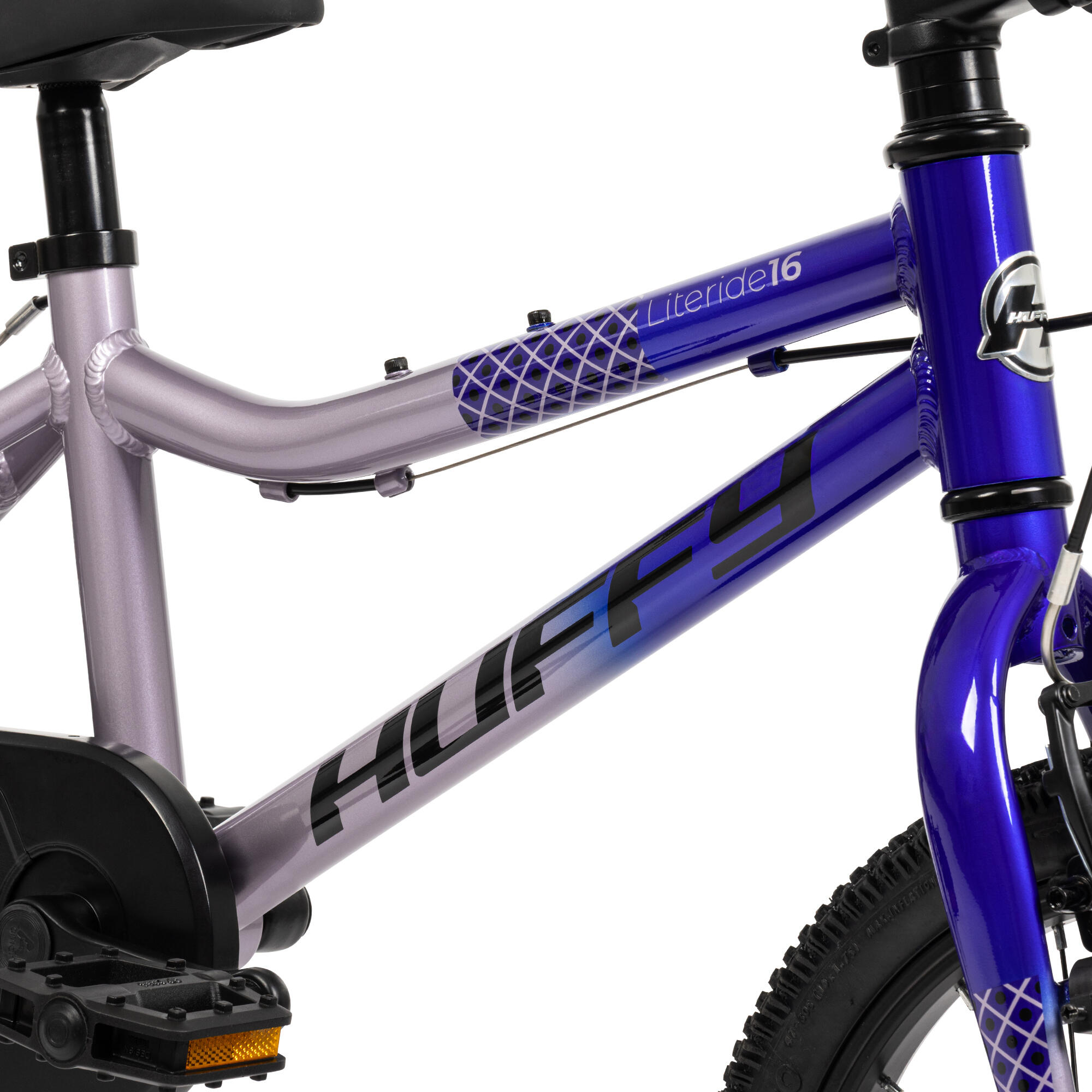 Huffy 16-inch Literide-fiets, paars, voor kinderen van 4 tot 6 jaar 5/7