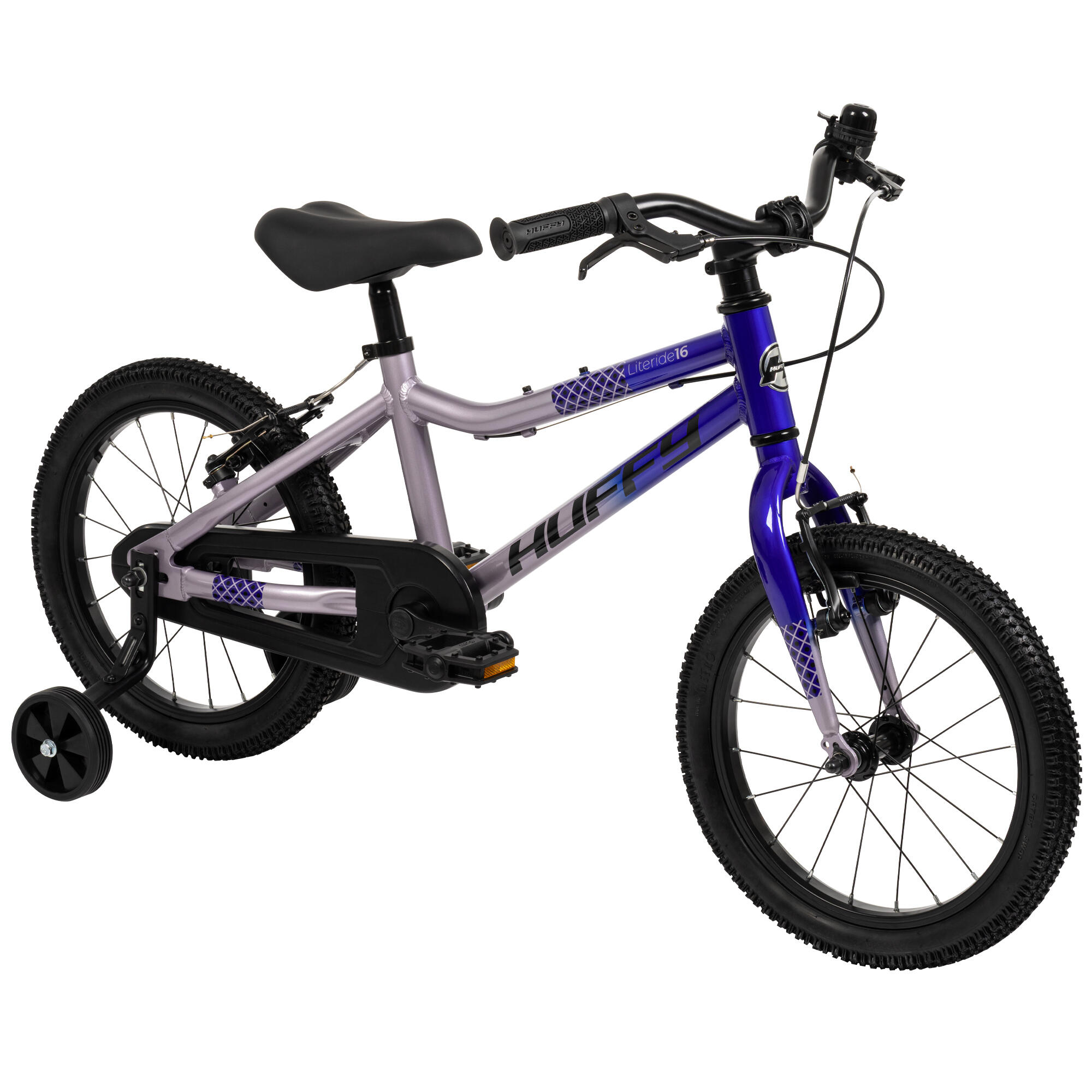 Huffy 16-inch Literide-fiets, paars, voor kinderen van 4 tot 6 jaar 6/7