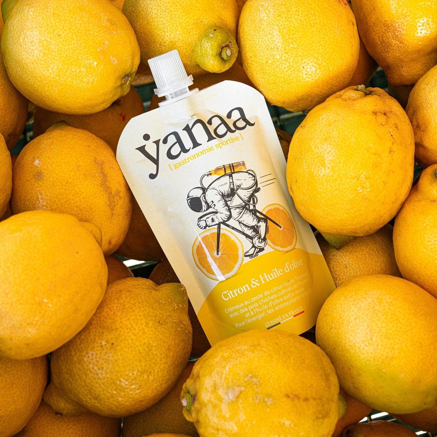 Yanaa Purée Énergétique Citron & Huile d'Olive x20 - Carburant d'Endurance Salé 2/5